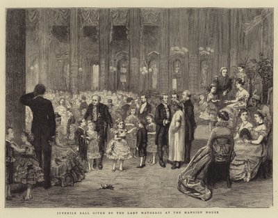 Baile juvenil dado por la Lady Mayoress en la Mansion House de George Goodwin Kilburne