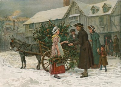El carro de acebo de George Goodwin Kilburne