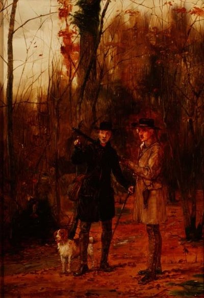 Dos Hombres Disparando a una Agachadiza de George Goodwin Kilburne