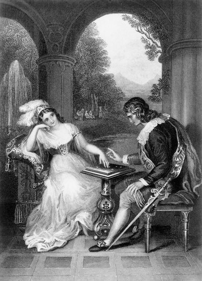 Ilustración de la obra de George Gordon Byron (1788-1824), grabado, de las obras completas de Lord Byron de George Gordon Byron
