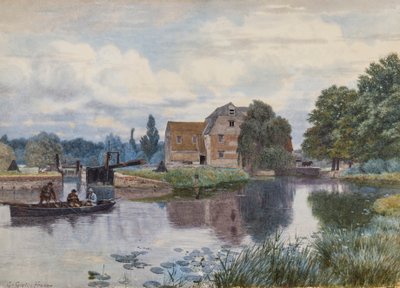 Molino de Hemingford, en el Ouse, Huntingdonshire de George Gordon Fraser