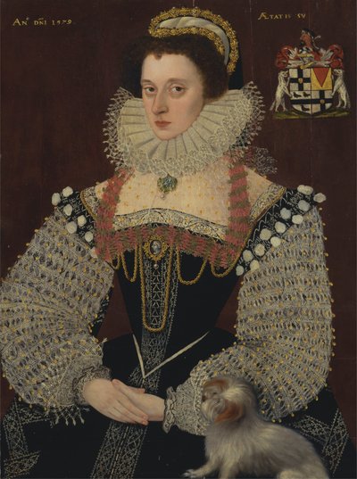 Frances, Lady Brydges (hacia 1553-1623) de George Gower