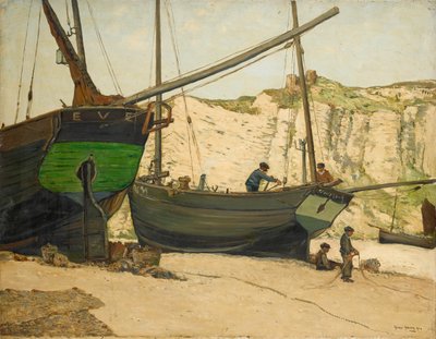 Los lugareños de Hastings en la playa de Hastings de George Graham