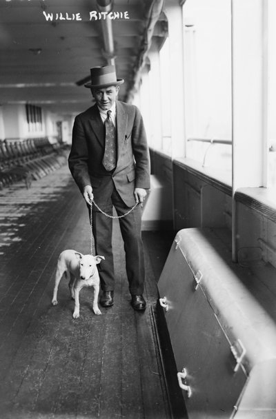 Willie Ritchie viaja a Londres para enfrentarse a Freddie Welsh de George Grantham   Bain News Service Bain