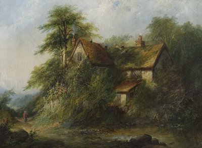 Cabaña en el campo, 1871 de George Harrison