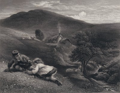 Ilustración para Auld Lang Syne de Robert Burns de George Harvey