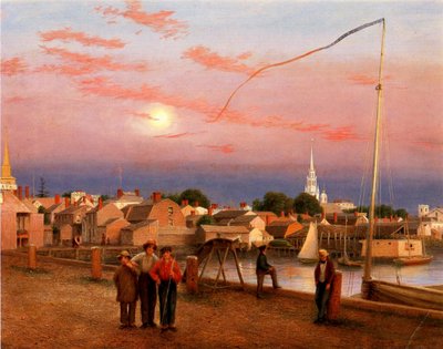Newport, fin del día, 1851 de George Harvey
