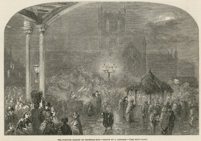 El Mercado de Borough, Londres, en Nochebuena de George Haydock Dodgson