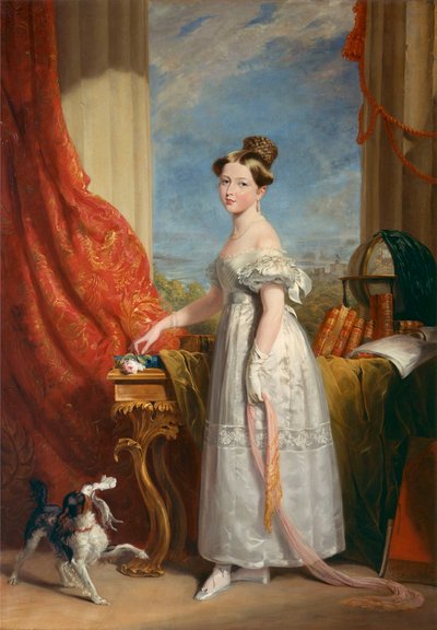 Holandés: Retrato de la reina Victoria de Inglaterra como princesa Retrato de la reina Victoria de Inglaterra como princesa de George Hayter