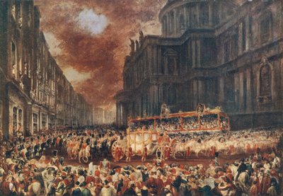 Primera visita de estado de la Reina Victoria a la Ciudad de Londres, 1837 de George Hayter