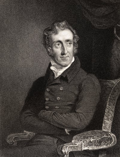 Henry Welbore Agar Ellis, 2do Vizconde Clifden, grabado por Edward Scriven, de 