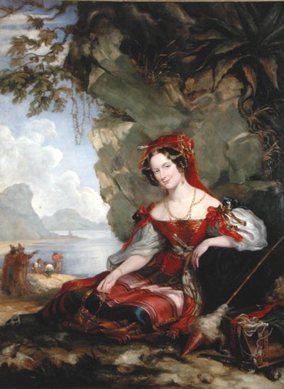 Lady Montague como gitana de George Hayter