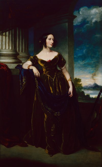 Retrato de una joven, c.1845 de George Hayter