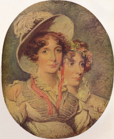 Princesa Amelia de Brunswick y su hija la Princesa Charlotte, 1919 de George Hayter
