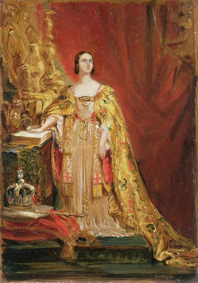 La Reina Victoria tomando el juramento de coronación, 28 de junio de 1838 de George Hayter