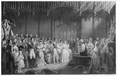 El matrimonio de la Reina Victoria y el Príncipe Alberto de George Hayter