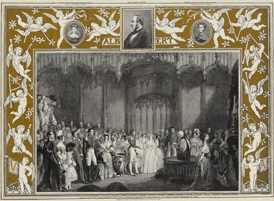 El Matrimonio de la Reina Victoria y el Príncipe Alberto de Sajonia-Coburgo y Gotha en el Palacio de St James, 10 de febrero de 1840 de George Hayter