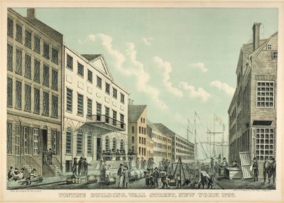 Edificio Tontine, Wall Street, Nueva York, 1797 de George Hayward