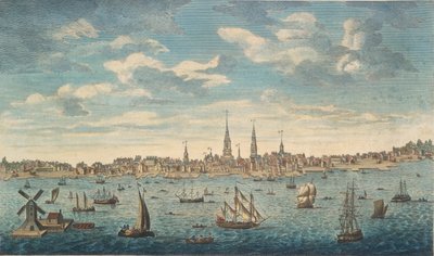 Una vista prospectiva del este de la ciudad de Filadelfia, en la provincia de Pensilvania, en América del Norte: tomada desde la costa de Jersey de George Heap