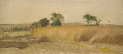Estudio de un campo de trigo de George Hemming Mason