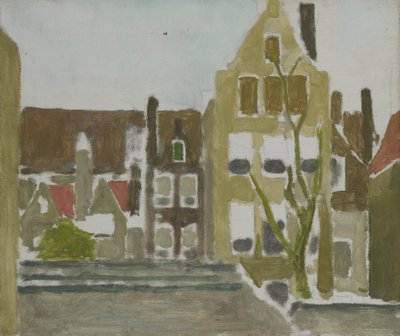 Un grupo de casas de George Hendrik Breitner