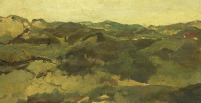 Un paisaje de brezo, presumiblemente en Drenthe de George Hendrik Breitner