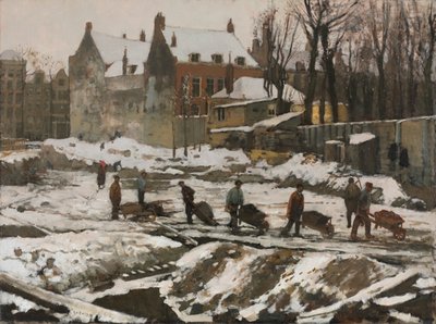 Construction Site in Amsterdam de George Hendrik Breitner