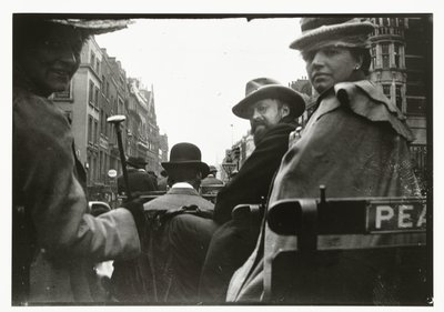 George Breitner y Marius Bauer en un carruaje en Londres de George Hendrik Breitner
