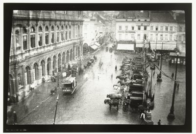 Vista de la estación de Bruselas-Norte y Place Rogier en Bruselas de George Hendrik Breitner