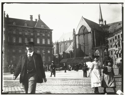 Vista de la Plaza Dam en Amsterdam de George Hendrik Breitner
