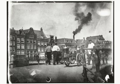 Vista del Prinsengracht en el puente sobre el Leidsegracht en Amsterdam de George Hendrik Breitner