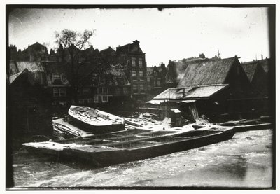 Vista de un astillero en Prinseneiland en Amsterdam de George Hendrik Breitner