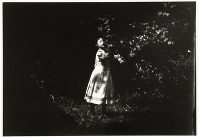 retrato, de, un, niña, en, un, jardín de George Hendrik Breitner