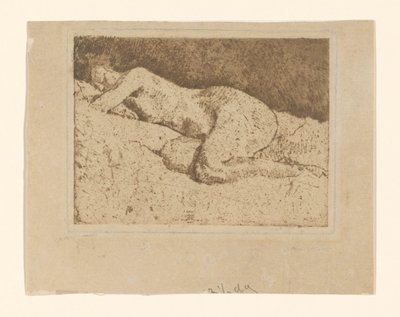 Desnudo femenino recostado de George Hendrik Breitner