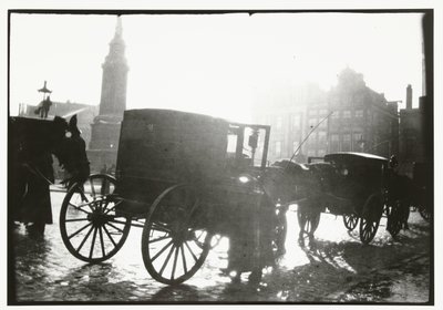 Carruajes en la Plaza Dam de Amsterdam de George Hendrik Breitner