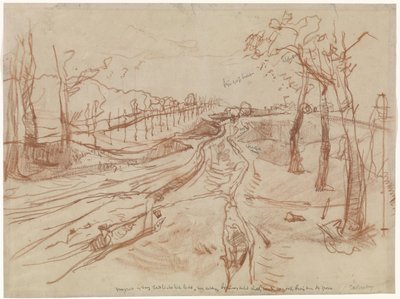 Croquis de un camino rural de George Hendrik Breitner