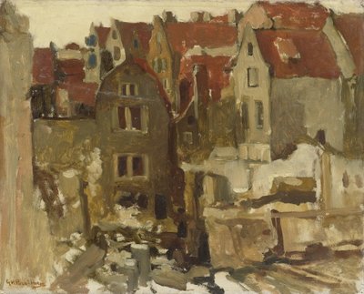 La demolición del Gran Bazar de la Bourse en el Nieuwendijk, Ámsterdam de George Hendrik Breitner