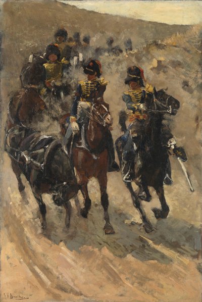 Los Jinetes Amarillos
Artillería a caballo de George Hendrik Breitner