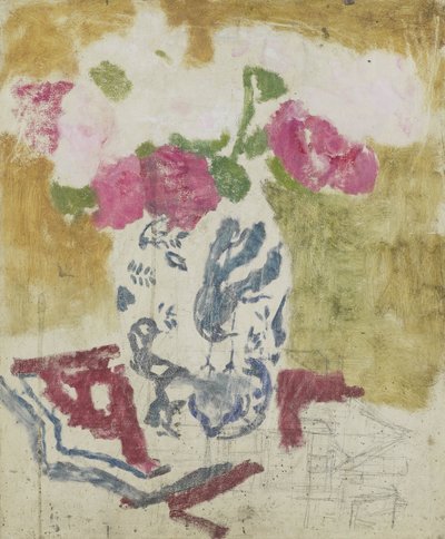 Jarrón con flores rosas de George Hendrik Breitner