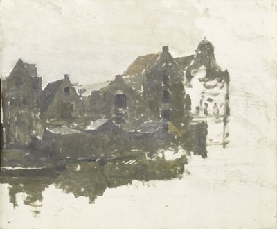Almacenes en el Teertuinen en la Prinseneiland, Amsterdam de George Hendrik Breitner