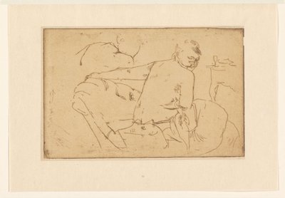 mujer sentada semidesnuda de George Hendrik Breitner