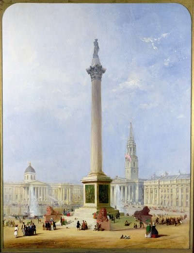 Vista proyectada de Trafalgar Square de George Henry Andrews