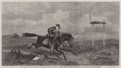 El Pony Express Americano, en ruta desde el río Missouri a San Francisco de George Henry Andrews