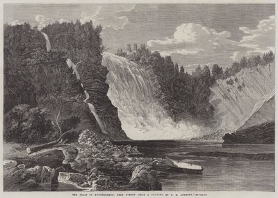 Las cataratas de Montmorency, cerca de Quebec de George Henry Andrews