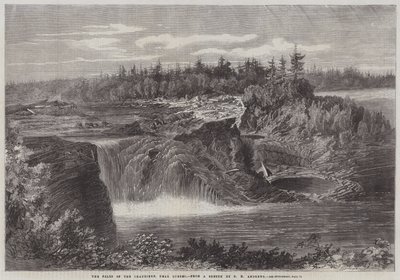 Las Cataratas de Chaudiere, cerca de Quebec de George Henry Andrews