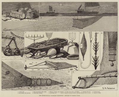 La Exposición Internacional de Pesca, Artículos de Equipos de Pesca de George Henry Andrews