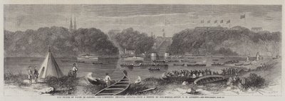 El Príncipe de Gales en Canadá, la Regata de los Madereros, Ottawa de George Henry Andrews