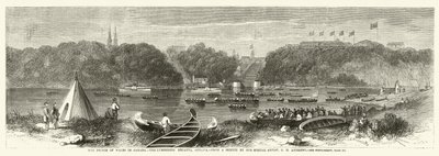 El Príncipe de Gales en Canadá, la Regata de los Leñadores, Ottawa de George Henry Andrews