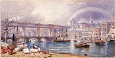 Vista de Newcastle upon Tyne de George Henry Andrews