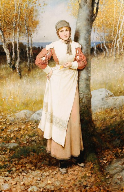Una rosa en Nueva Inglaterra de George Henry Boughton